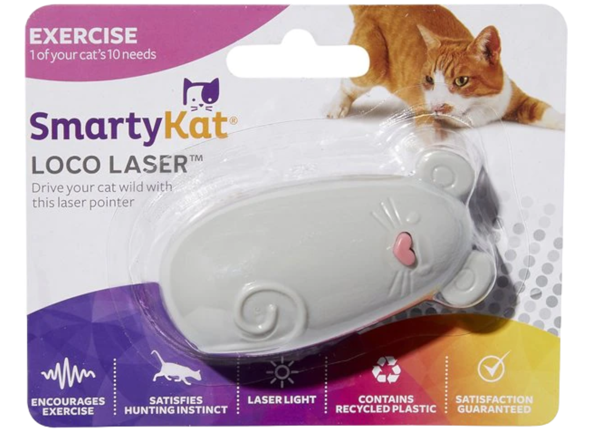 SmartyKat Loco!Laser Interactive Laser Pointer Cat Toy
