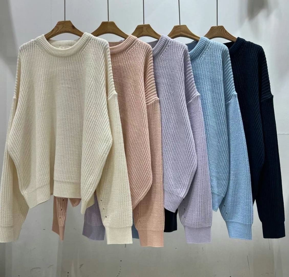 【現貨】韓國鬆身馬卡龍色冷衫（5色）