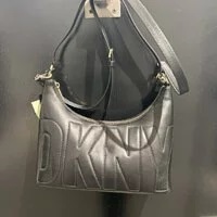 [S] DKNY R24CBW34 SHOULDER BAG,BLACK/GOLD, 755405529587 (SD315)