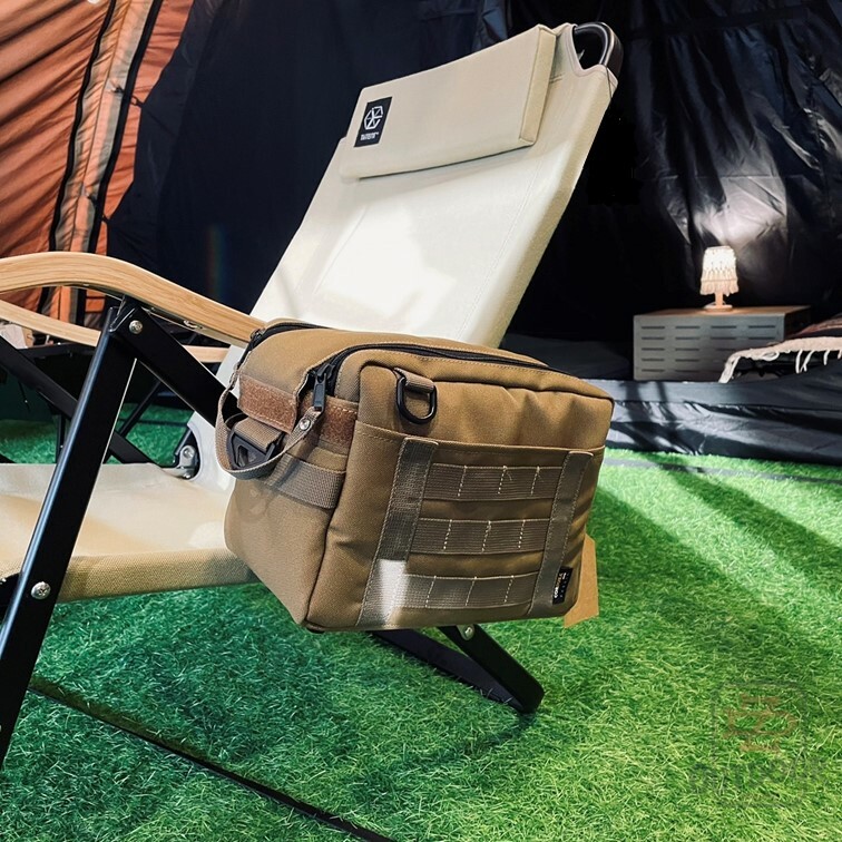 韓國 Highgrndz 戰術方包 椅掛包 側掛包 側掛袋 桌邊包 收納袋 多功能 防水 沙色 軍綠 黑色 露營