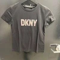 [S] DKNY GLITTER LOGO TEE,BLACK, P9BH9AHQ-BLACK (SD339)