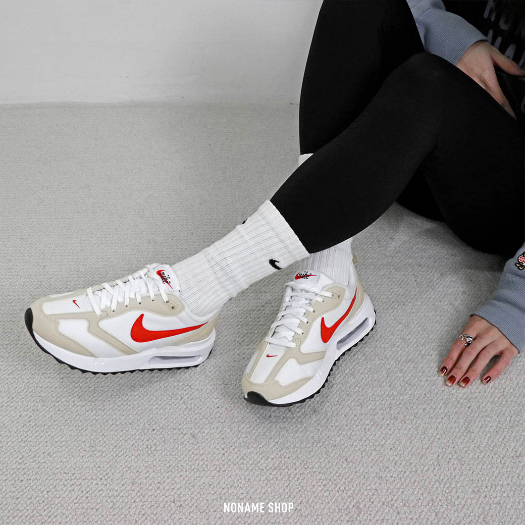 NIKE WMNS AIR MAX DAWN 休閒鞋 氣墊 白橘 (女款)