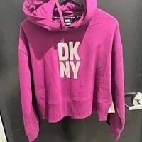 [S] DKNY STACKED LOGO HOODIE,MAGENTA PURPLE, DP2T8511-0FV (SD364)