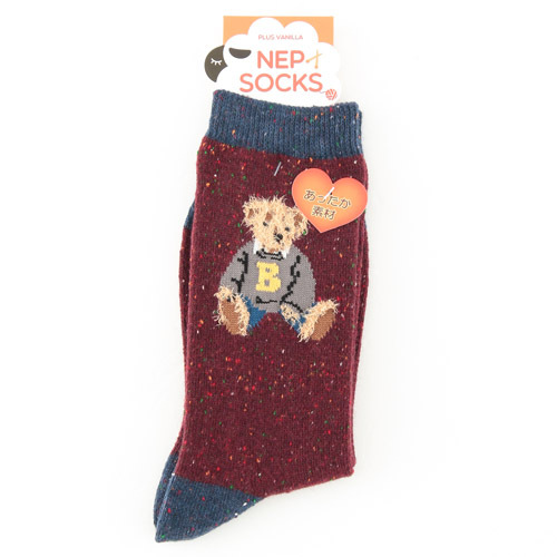 熊仔中長襪 (120元3對)