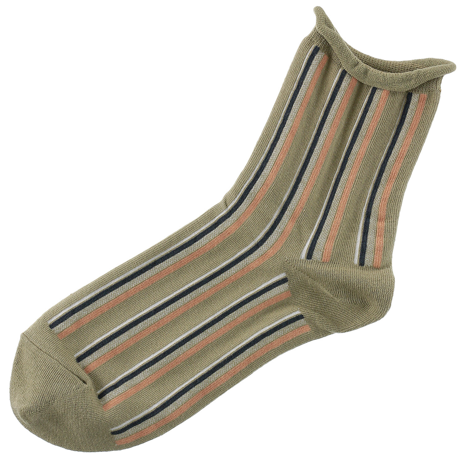 春色條紋短襪 (120元3對)