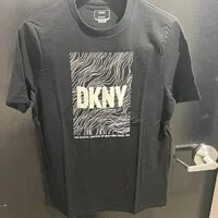 [S] DKNY ELAVATION LINE TEE,BLACK, M3210405-BLK (SD385)