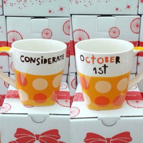 泰國 生日紀念日馬克杯 生日杯 (含蓋子) Birthday Mug 生日紀念日禮物 (下單備註 出生日期)