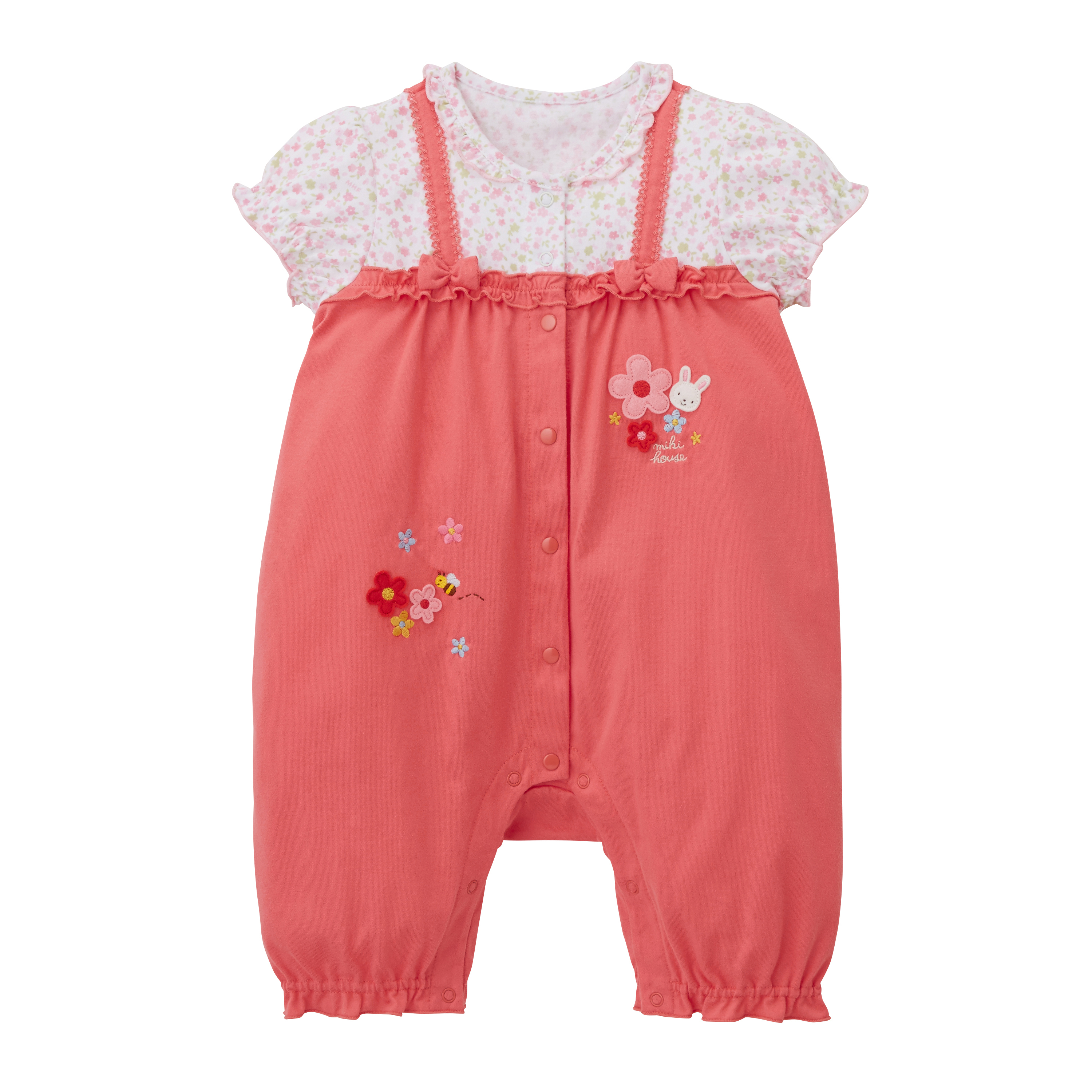 小兔子假兩件連體服