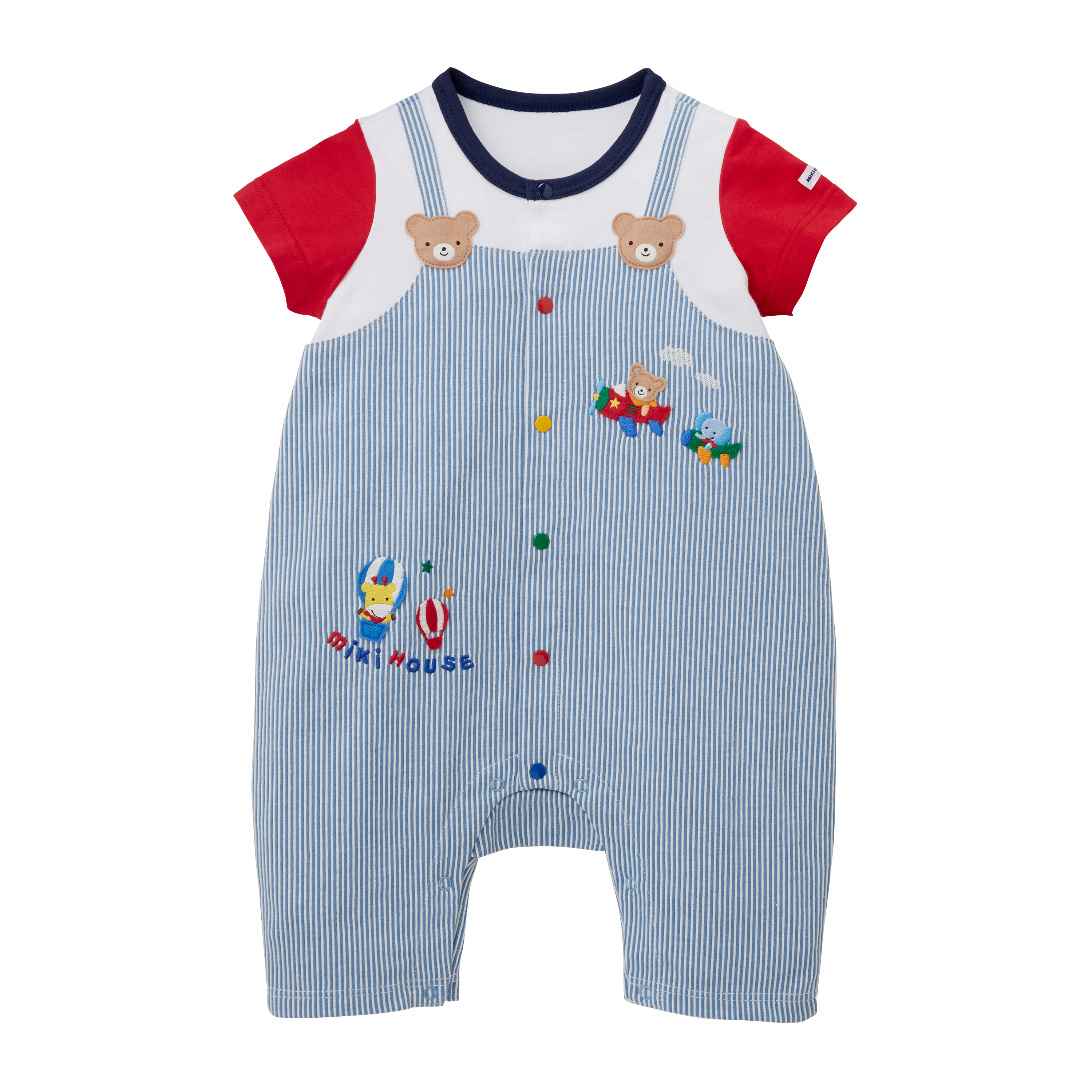 小熊假兩件連體服