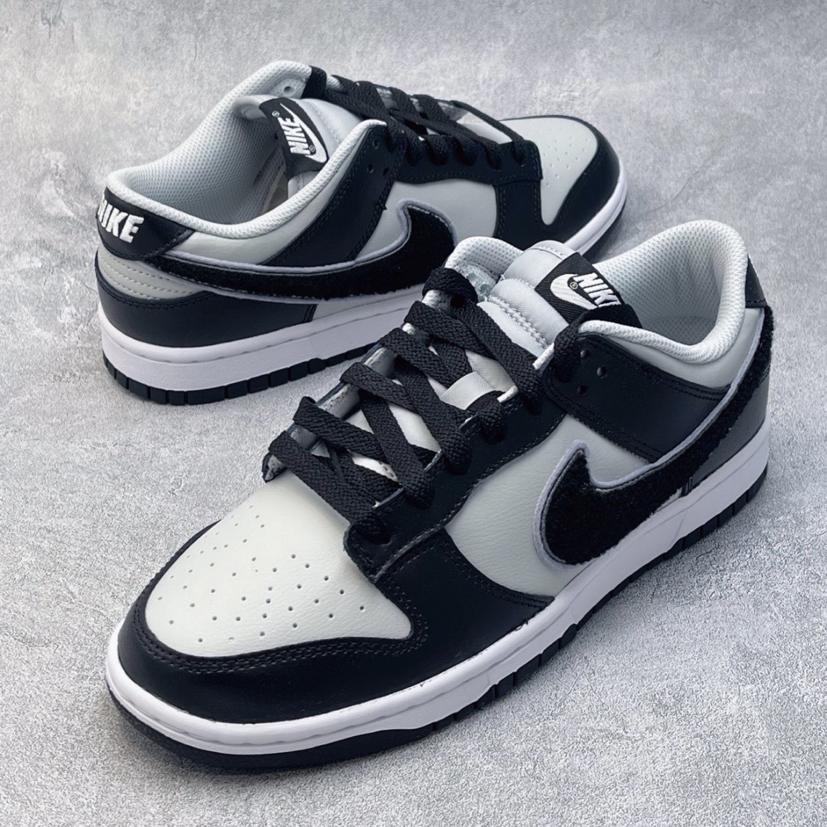 NIKE DUNK LOW RETRO 影子灰黑搖粒絨勾DQ7683-001