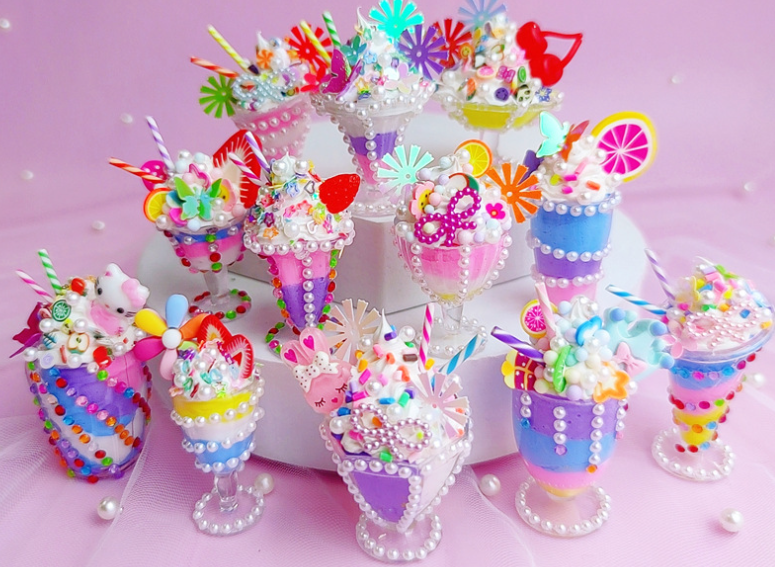 迷你甜品杯（仅限杯子 12个） DIY奶油胶素材