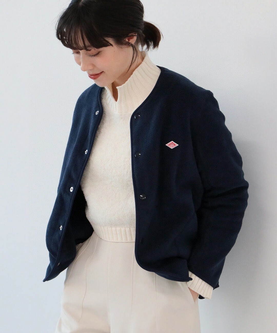 beams x danton Collarless Fleece Jacket 聯名新款無領抓絨外套