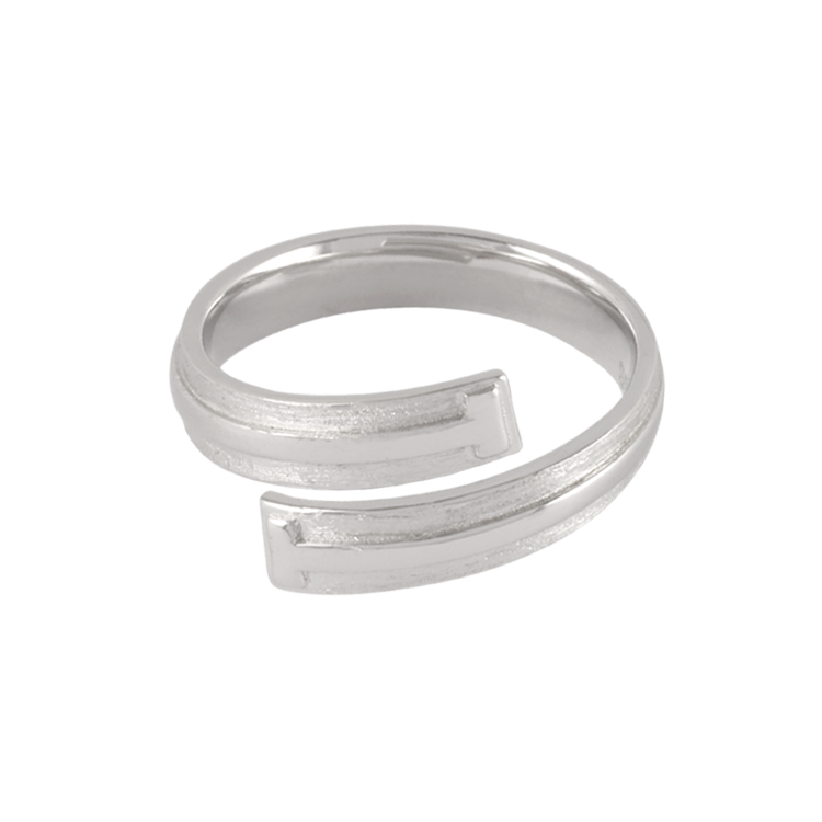 純銀對戒，情侶戒指 磨砂螺旋造型；歲月沉澱著情感（2910男款）