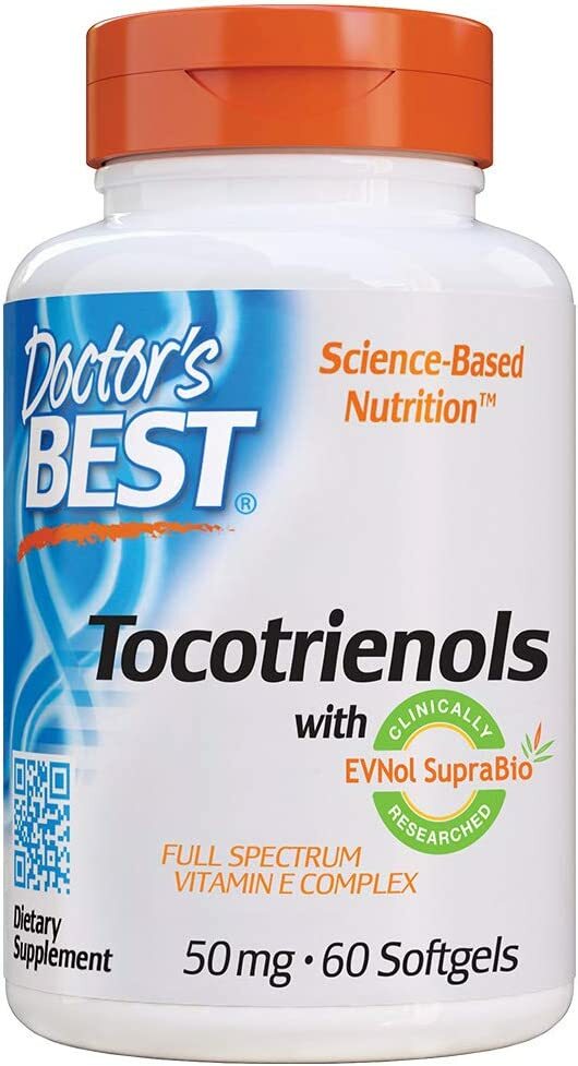 [現貨] EVNol SupraBio™ 生育三烯酚 60粒 Doctor's Best Tocotrienols
