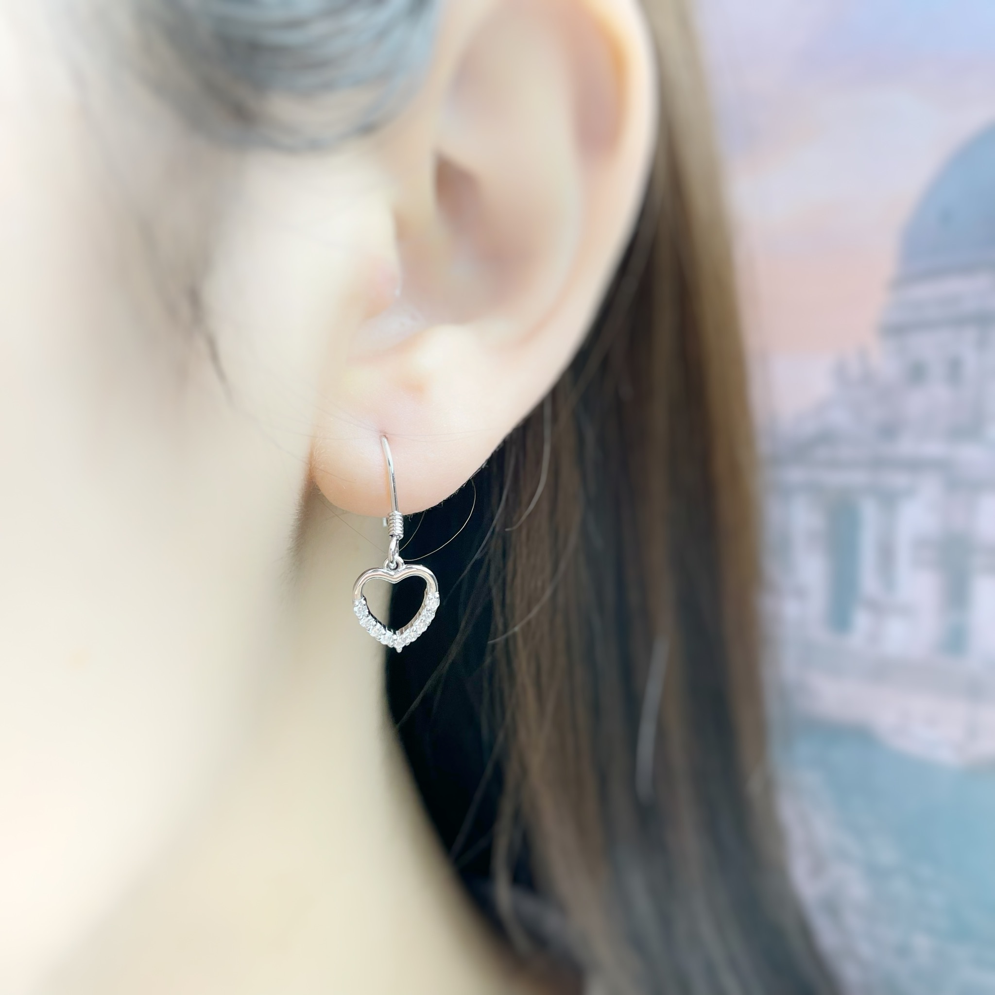 | 999 Silver・ White Gold・Rose Gold | Forever Love Earrings（Silver / Rose Gold） | EA0627 |