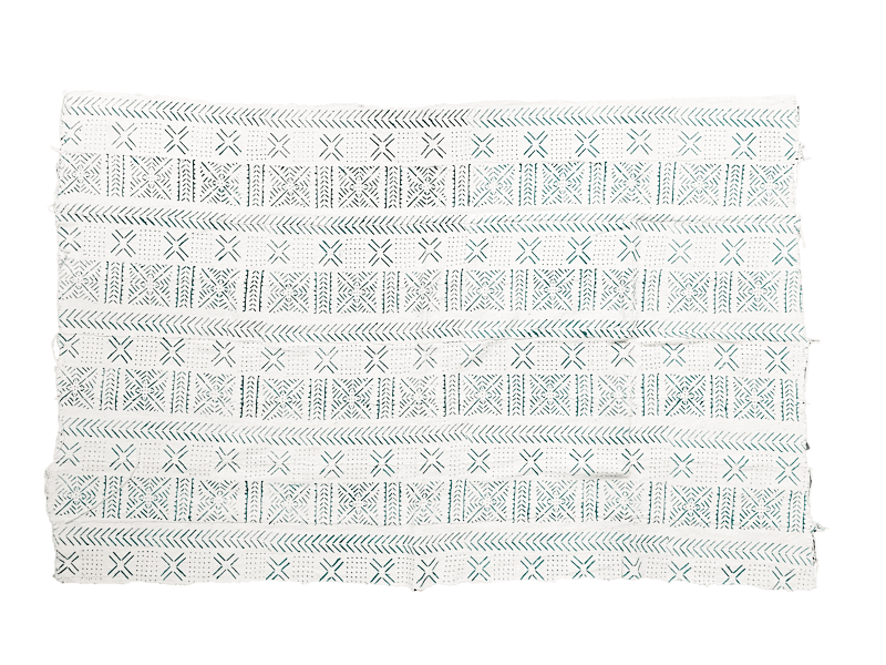 泥染布｜棉白-線條｜馬利