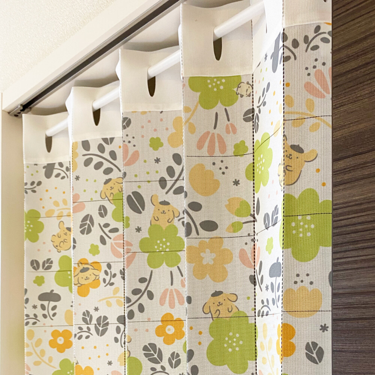 22143-PN Sanrio 布甸狗多用途風琴簾 北歐風 綠色 #CM22A-93597