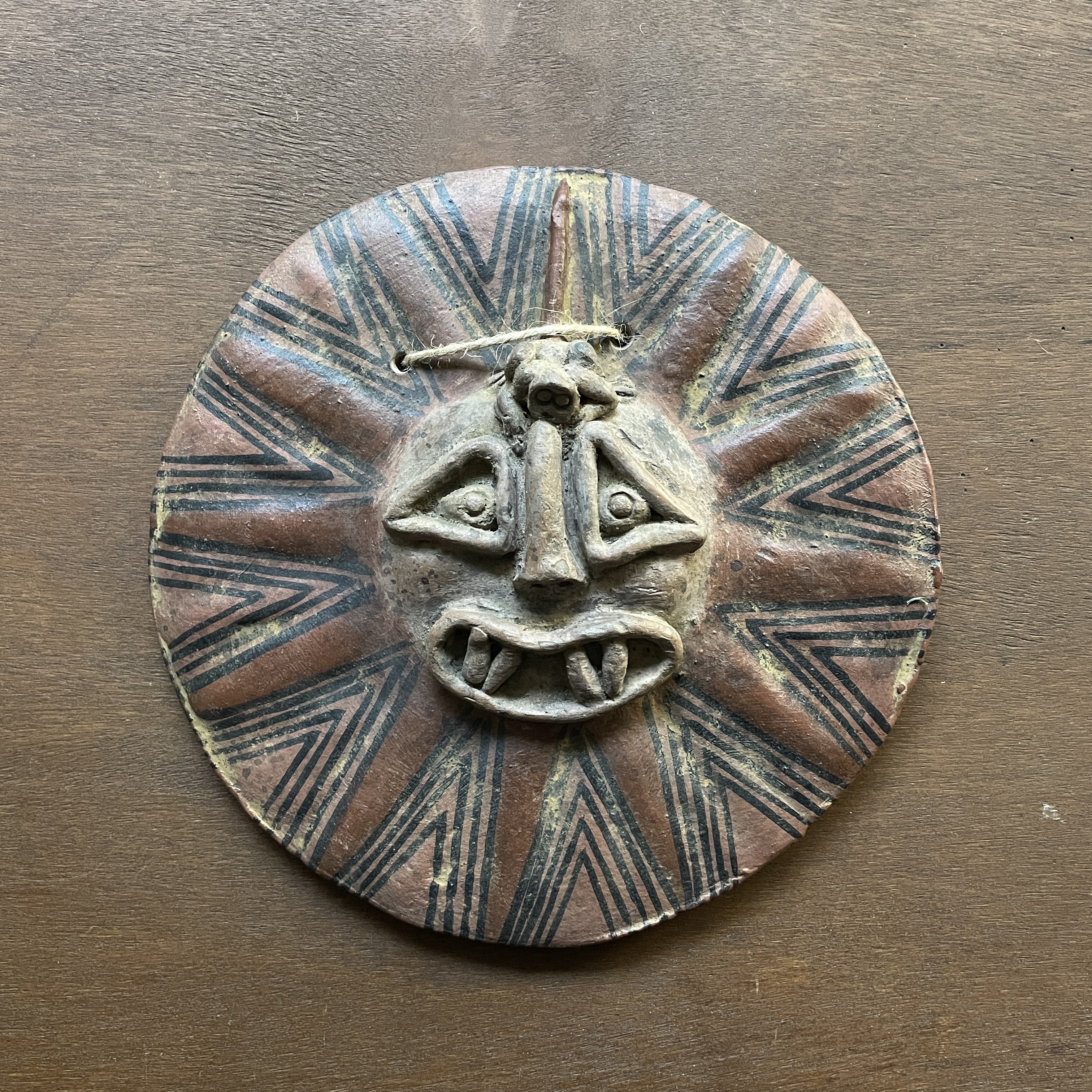 印加太陽神陶掛飾｜厄瓜多