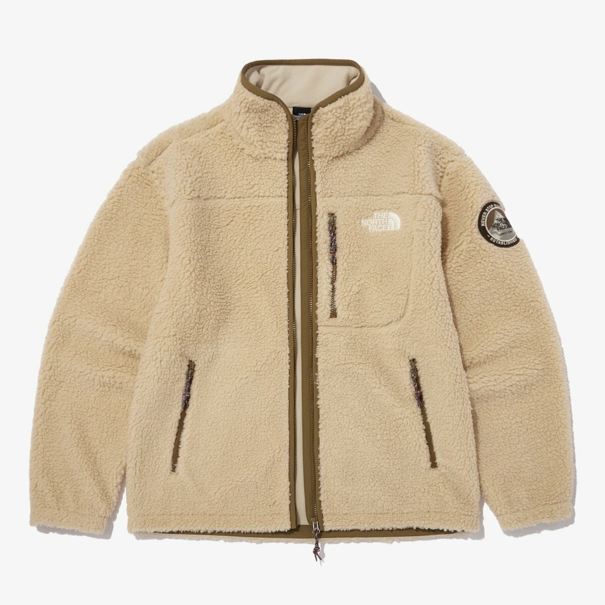 韓國The North Face PLAY GREEN FLEECE JACKET LIGHT_BEIGE