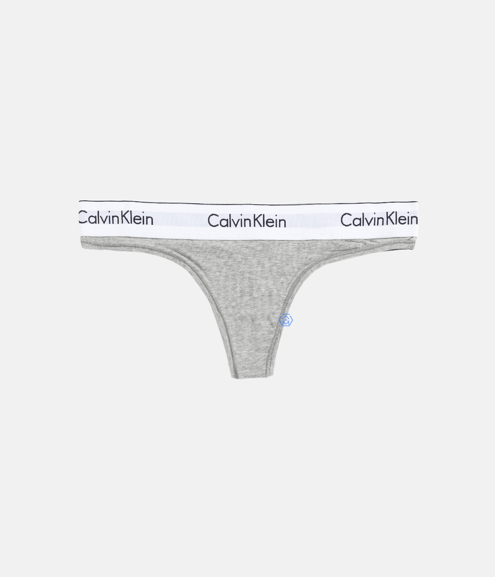 Calvin Klein Modern Cotton Thong  灰色彈力棉丁字褲 (F3786E-020)