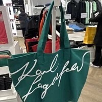 [S] KARL LAGERFELD 22WW3040 K/STYLE CANVAS TOTE BAG,EVERGREEN, 8720092980494 (SKL457)