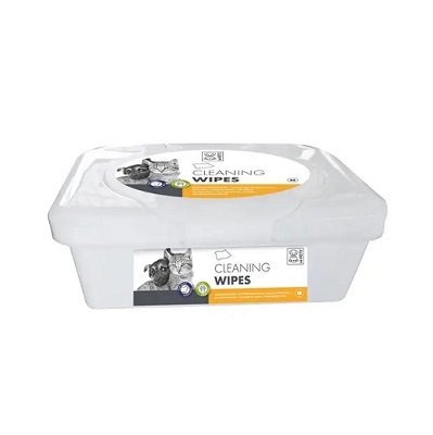 M-Pets 貓狗合用 無酒精盒裝清潔濕紙巾 80抽