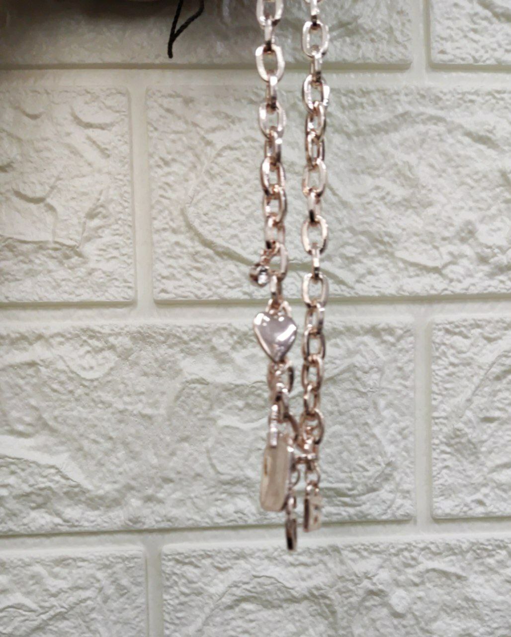 [S] GUESS MULTI CHARM NECKLACE, ROSE GOLD, 748838766117 (SGU311)