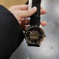 [S] FOSSIL BQ2383 48MM FLYNN AUTOMATIC LEATHER WATCH,BLACK, 796483402850 (SFF14)