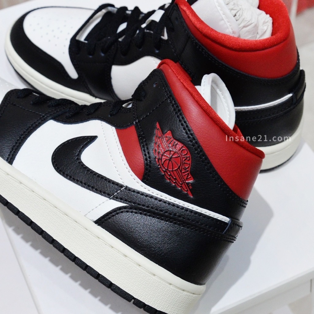 AIR JORDAN 1 MID GYM RED 白黑紅奶油底BQ6472-061