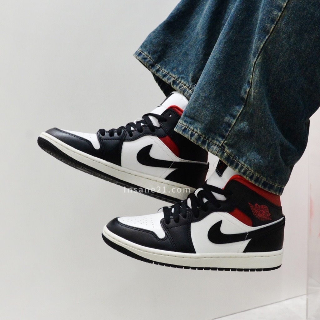 AIR JORDAN 1 MID GYM RED 白黑紅奶油底BQ6472-061