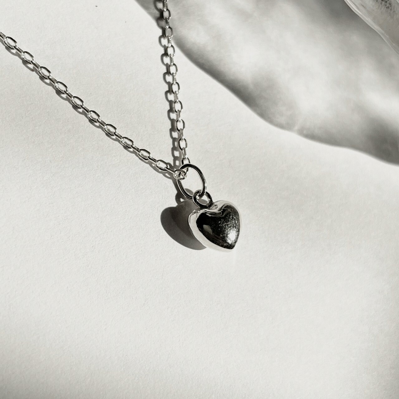 │日常│撲通愛心 • 鎖骨鍊 • 純銀項鏈 • 可碰水 • 抗過敏 S925