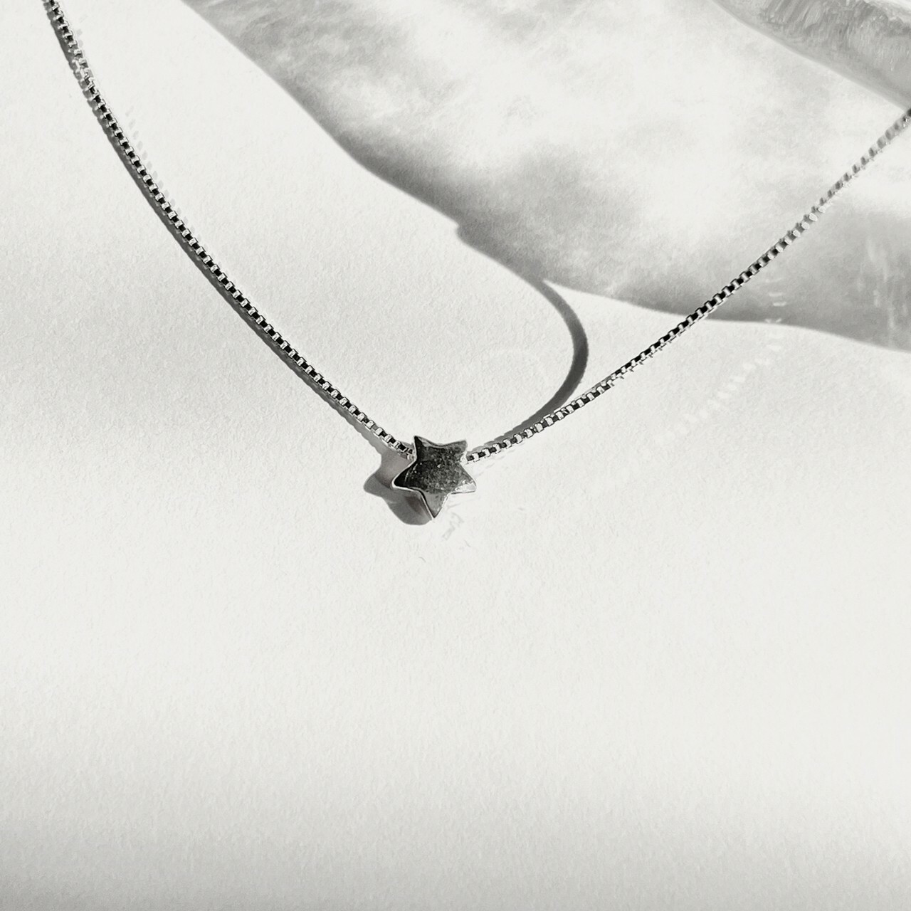 │日常│光面星星 • 鎖骨鍊 • 純銀項鏈 • 可碰水 • 抗過敏 S925