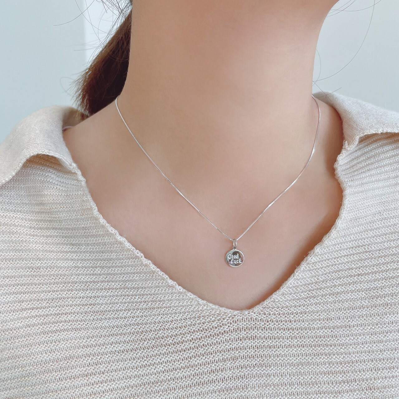 │日常│小幸運 • 鎖骨鍊 • 純銀項鏈 • 可碰水 • 抗過敏 S925