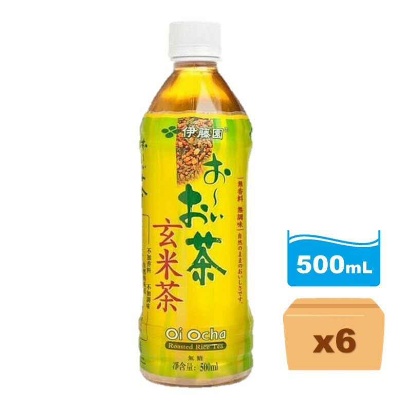 伊藤園玄米茶500ml x 6支