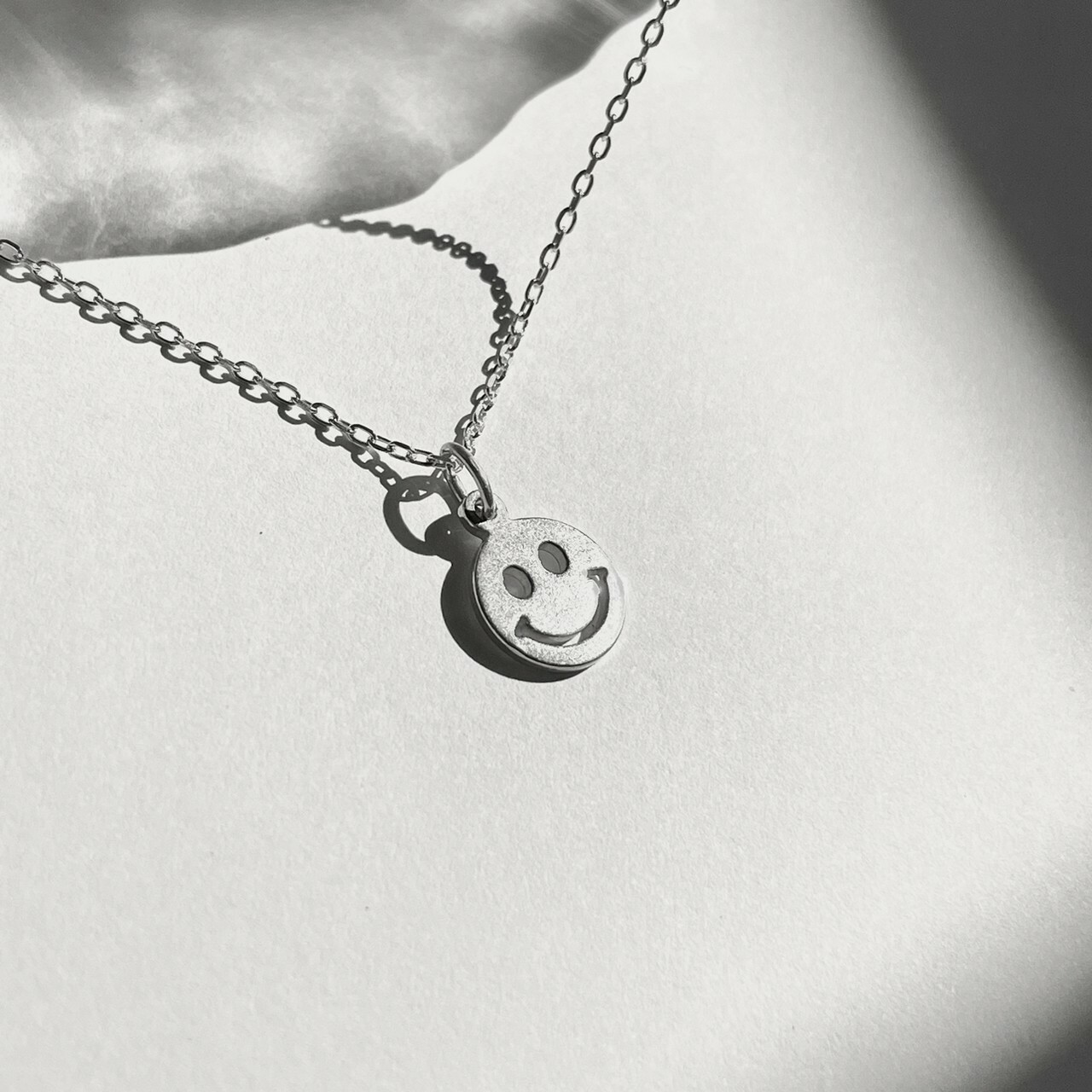 │日常│好心情 笑臉 • 鎖骨鍊 • 純銀項鏈 • 可碰水 抗過敏 S925