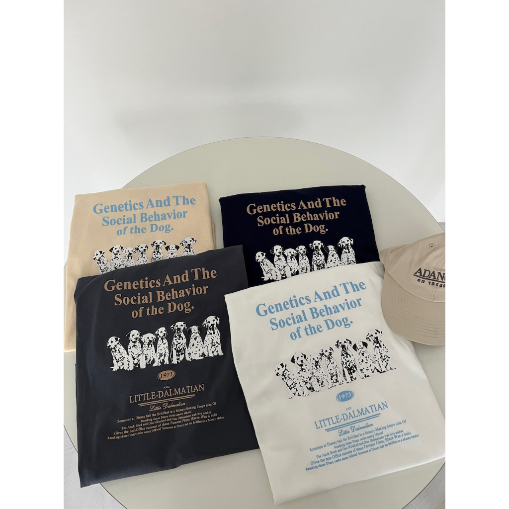 【imfine】最愛大麥町 印花英文字寬版棉T #9086