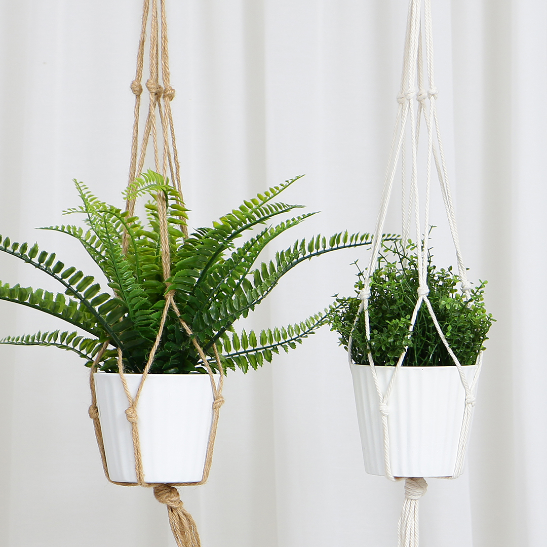 花盆吊繩/白色編織