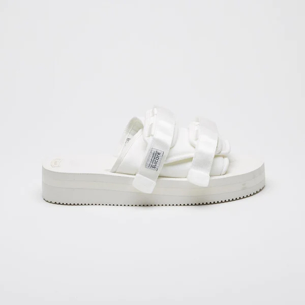 [出清商品售出無退換] SUICOKE MOTO-VPO OG-056VPO 白色 厚底 魔鬼氈 拖鞋 VIBRAM 黃金大底【SK22056VPOWH】