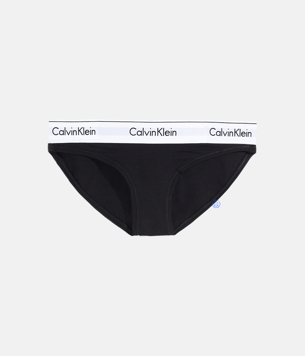 [出清品] Calvin Klein Modern Cotton Bikini 黑色彈力棉包臀內褲 (F3787E-001)