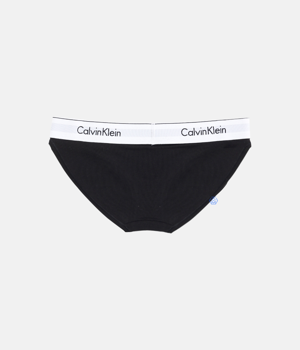 [出清品] Calvin Klein Modern Cotton Bikini 黑色彈力棉包臀內褲 (F3787E-001)
