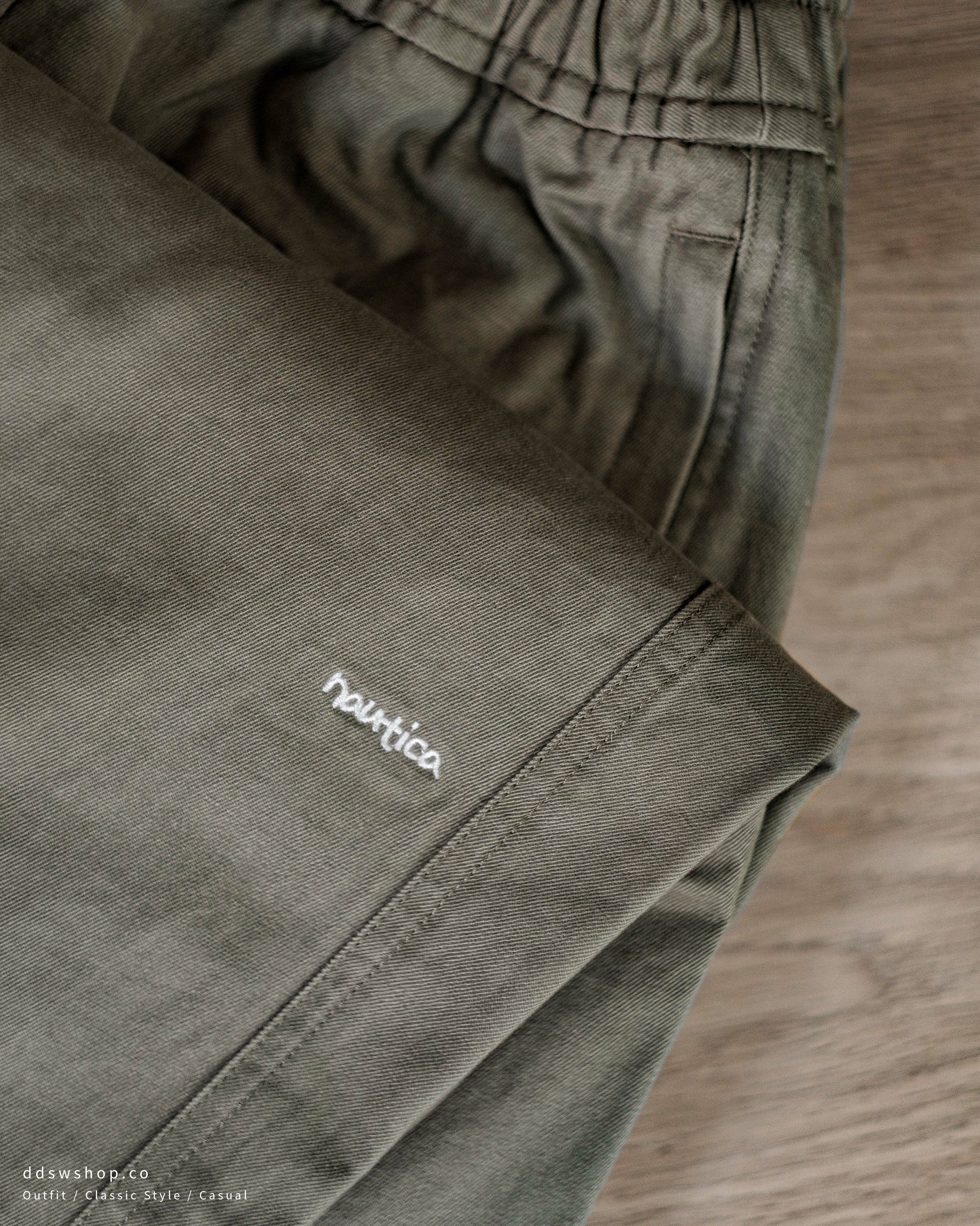 NAUTICA Easy Chino Pants II 長褲斜紋刺繡休閒褲