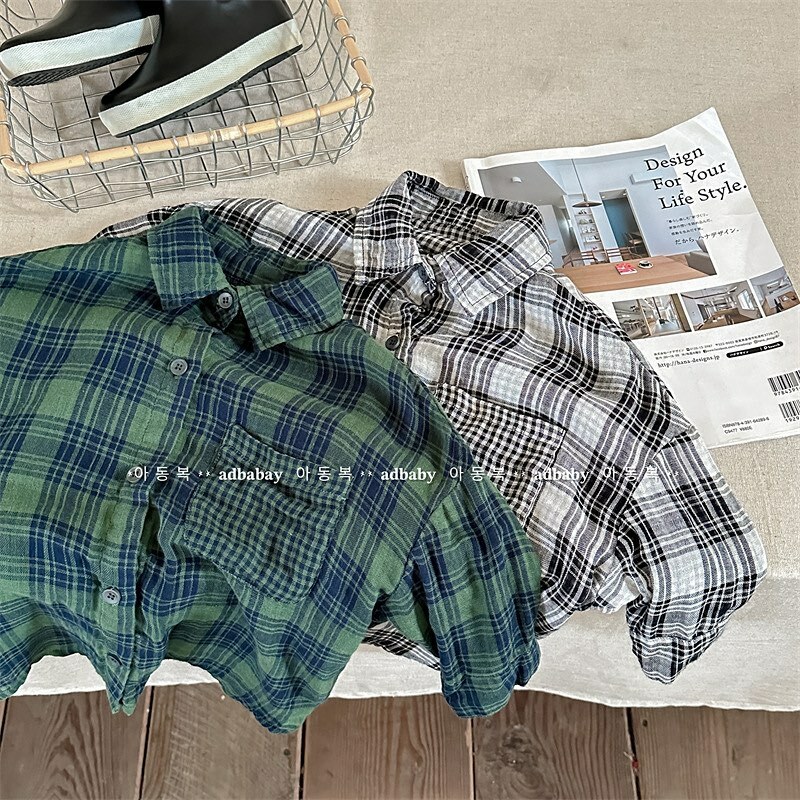 不分男女寶都可以的格子襯衫