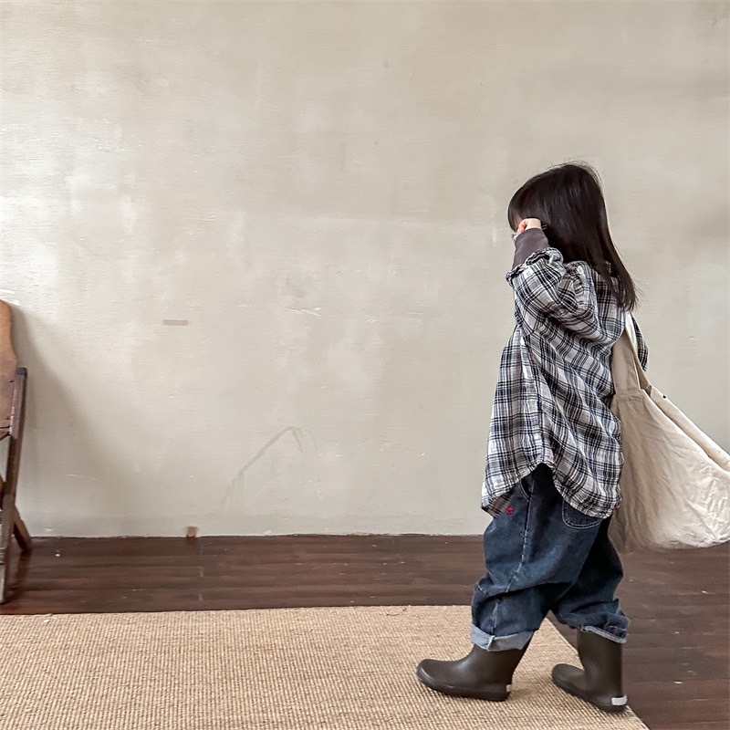 不分男女寶都可以的格子襯衫