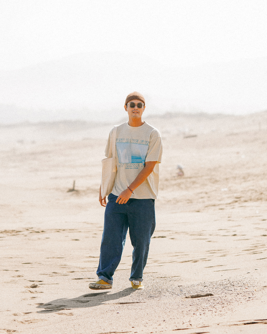 Just have fun - 限量短T (Beige)