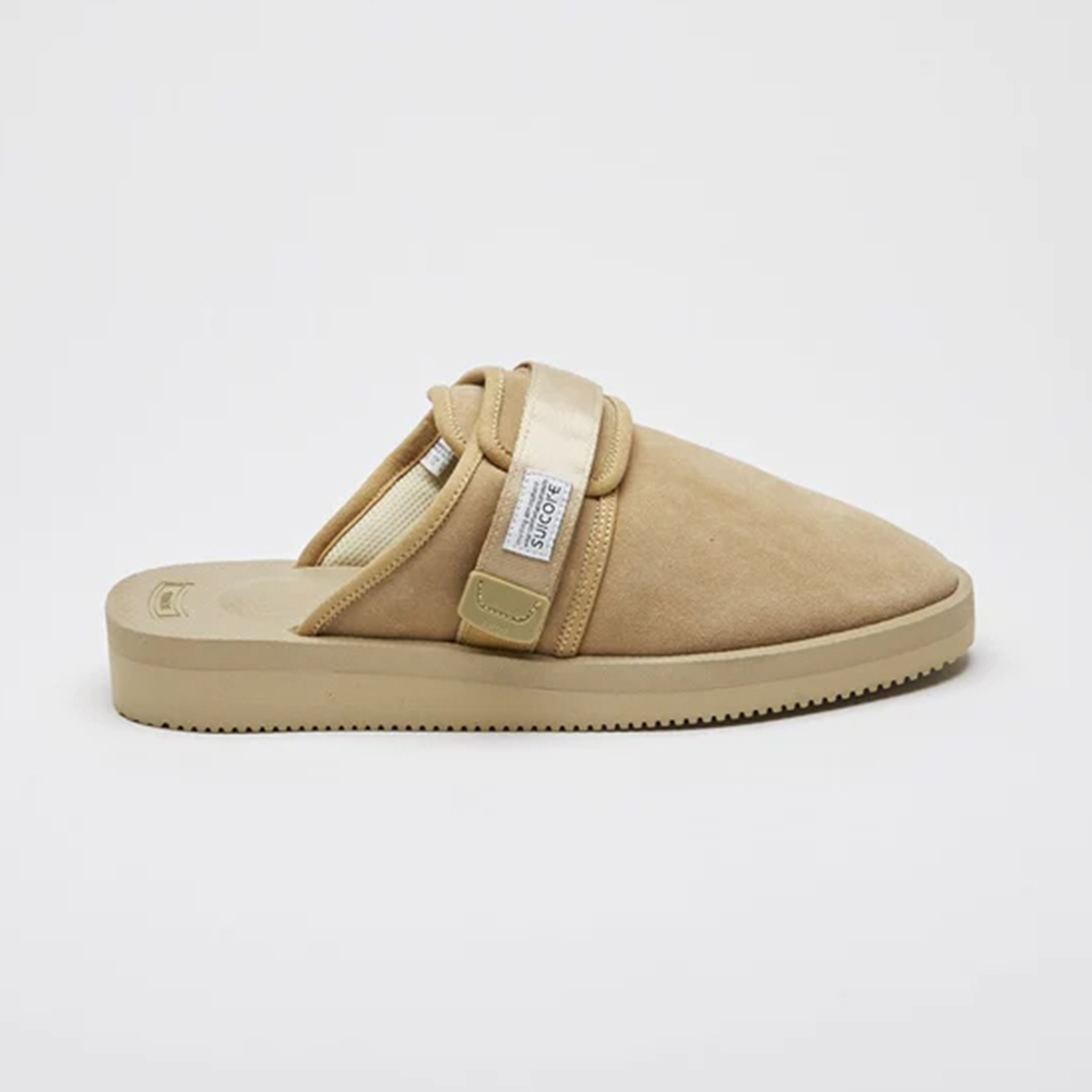 [出清商品售出無退換] SUICOKE ZAVO-VS OG-072VS 沙色 卡其色 魔鬼氈 VIBRAM 黃金大底 包頭拖鞋【SK22072VSBE】