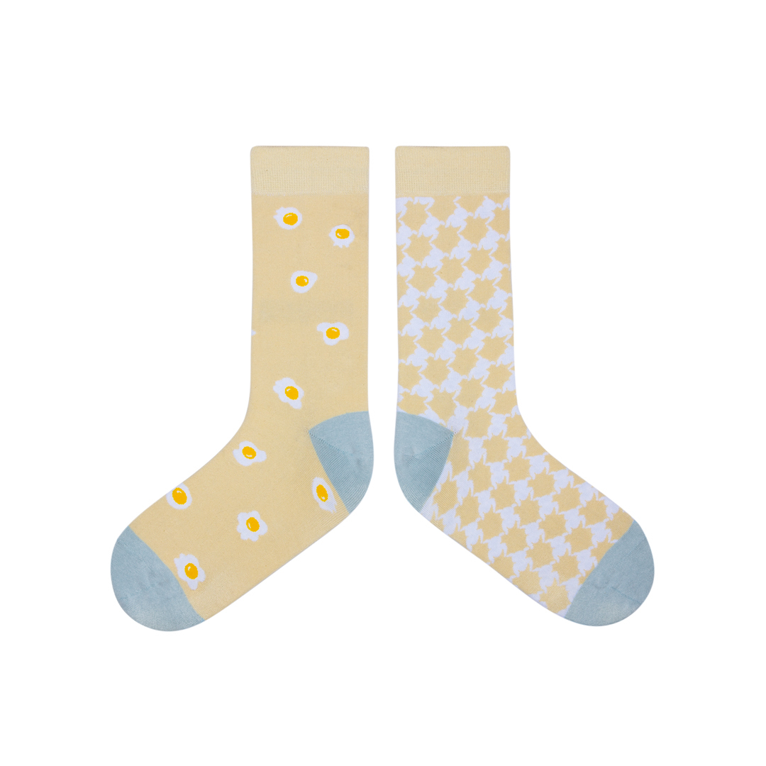TwinSocks / 不對稱舒適中筒襪 (中性款 23-26cm)