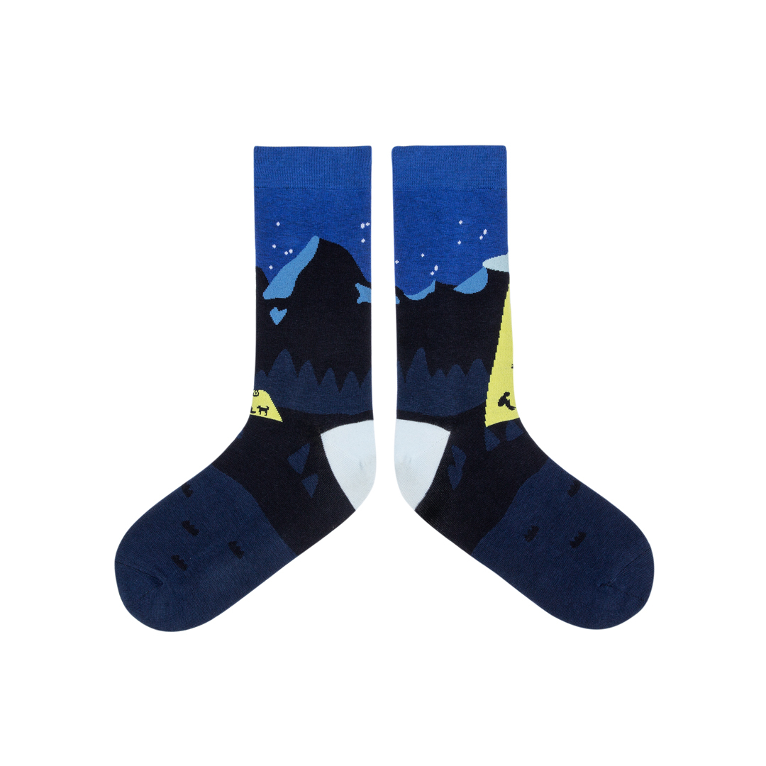 TwinSocks / 不對稱舒適中筒襪 (中性款 23-26cm)