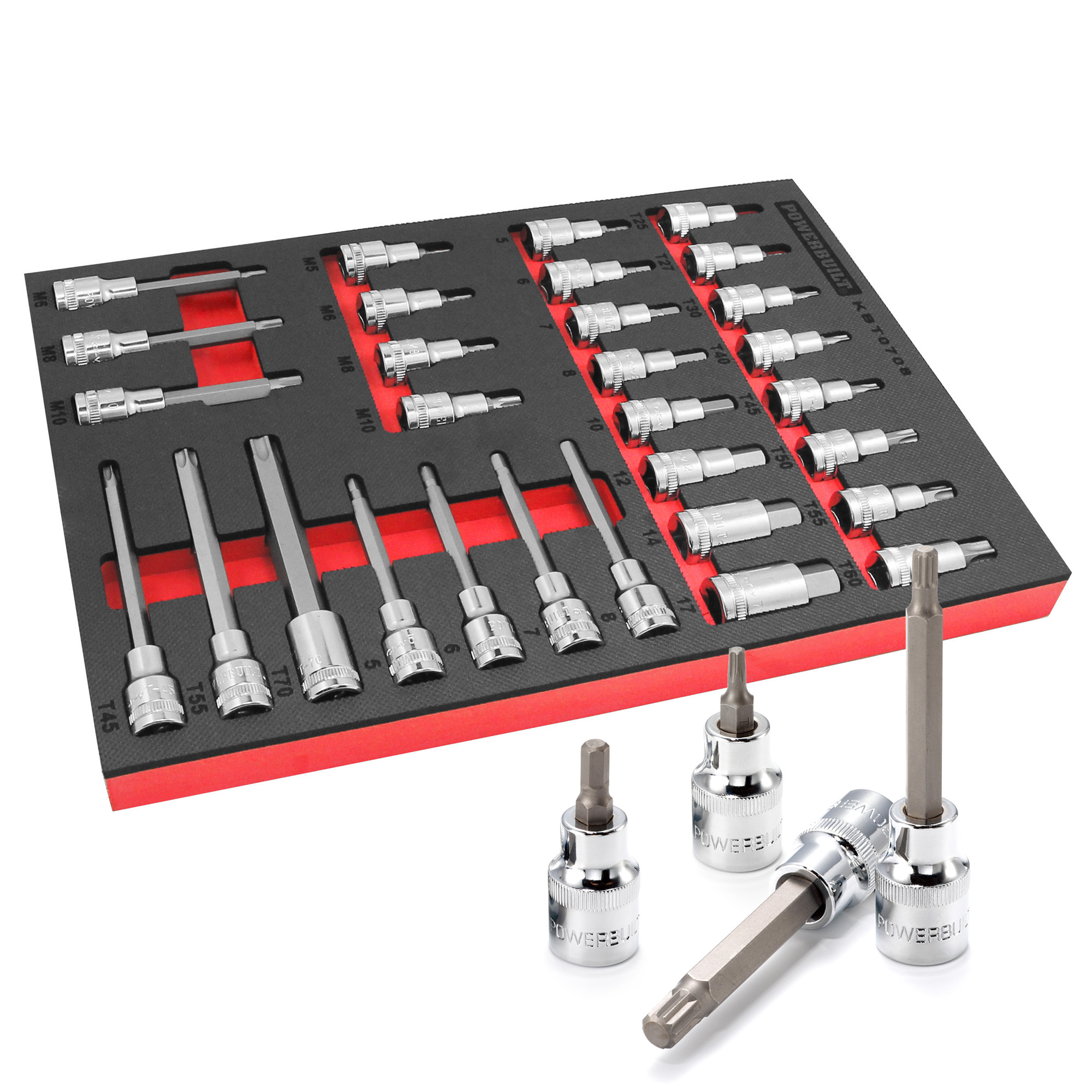 Powerbuilt 30件四分壓配套筒組