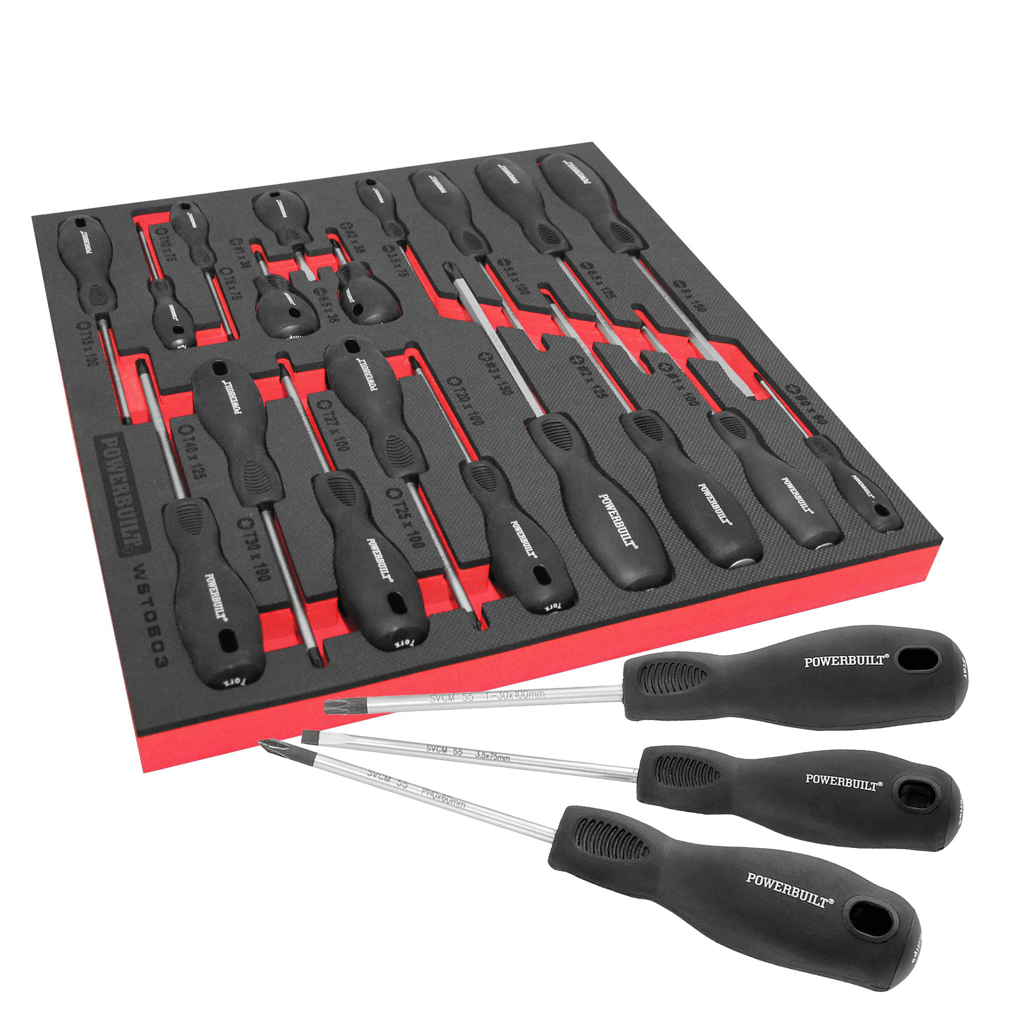 Powerbuilt 19件綜合專業SVCM螺絲起子組