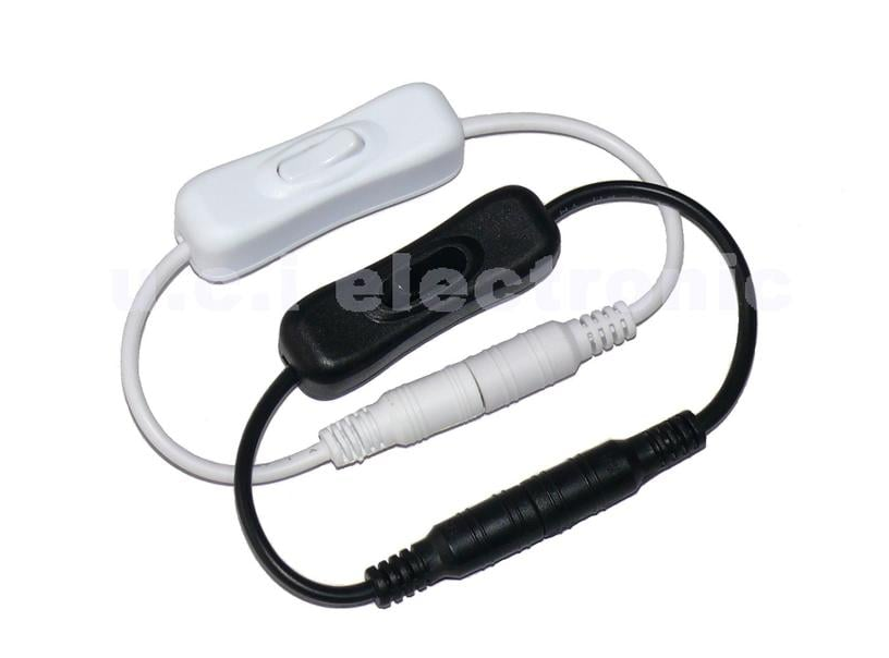 【UCI電子】(L-36) DC電源線 帶開關 5.5*2.1 公母頭 監視器電源 12V DC電源開關